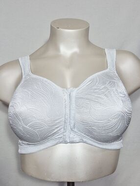 42D Playtex E52 18 Hour Posture Boost Front Close Wireless Full Coverage Bra Whi
